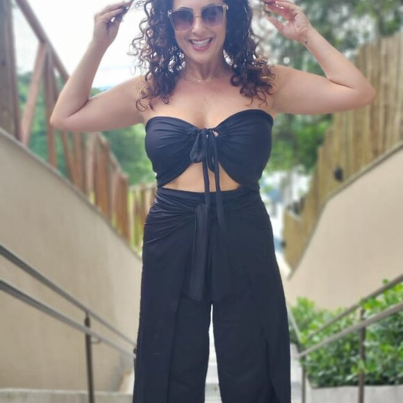 Tropical Caju Vibes Pant Wrap and Bandeau Set - Picture 6 of 8